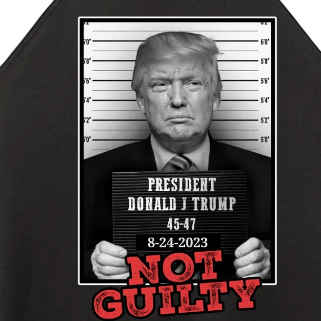 Trump not guilty Trump 2024 Mugshot Women’s Perfect Tri Rocker Tank