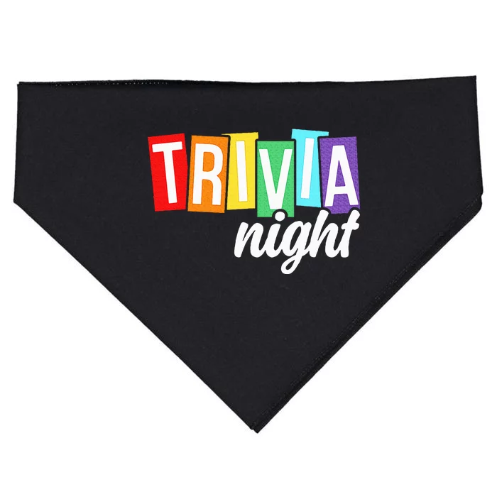 Trivia Night Host Game Night Squad Trivia Team USA-Made Doggie Bandana