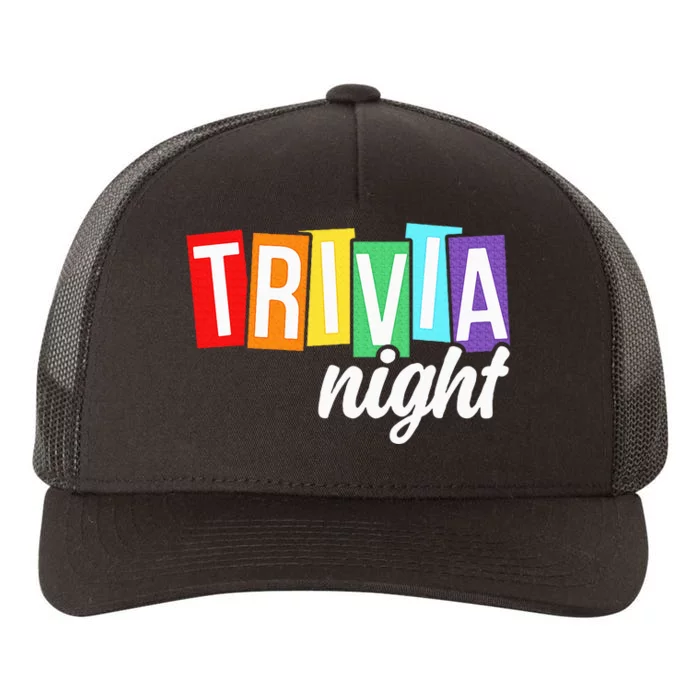 Trivia Night Host Game Night Squad Trivia Team Yupoong Adult 5-Panel Trucker Hat