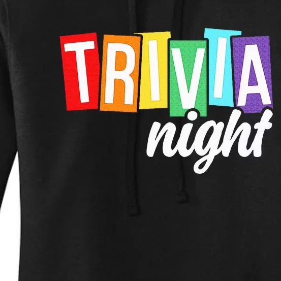 Trivia Night Host Game Night Squad Trivia Team Women's Pullover Hoodie