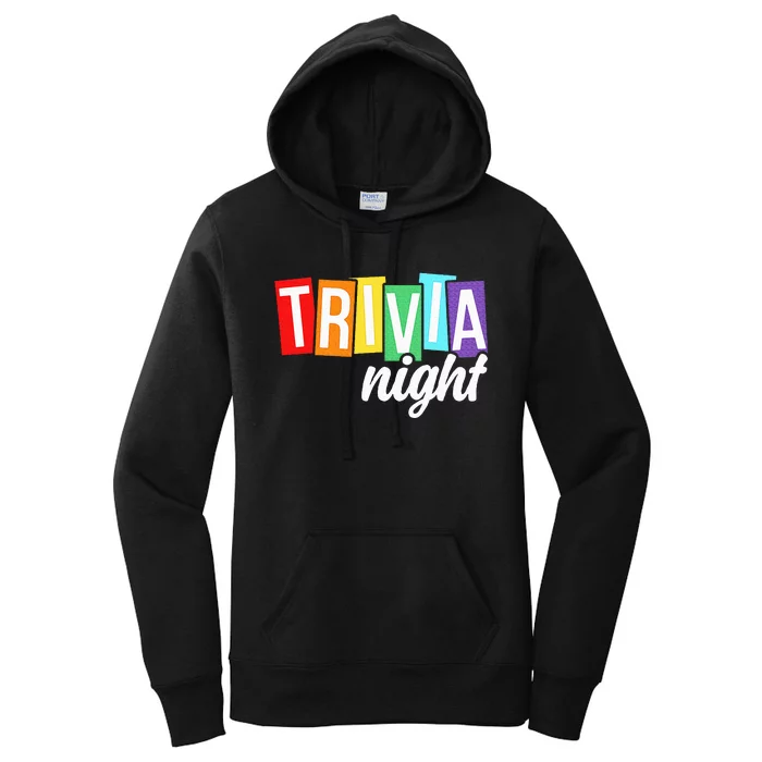 Trivia Night Host Game Night Squad Trivia Team Women's Pullover Hoodie