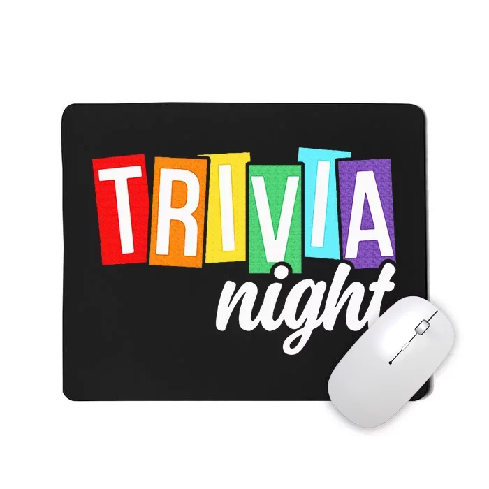 Trivia Night Host Game Night Squad Trivia Team Mousepad