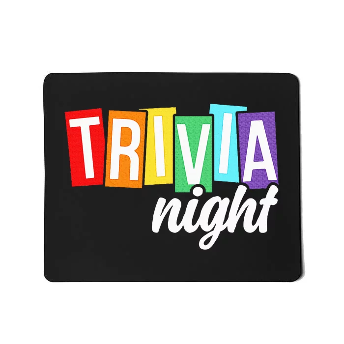 Trivia Night Host Game Night Squad Trivia Team Mousepad