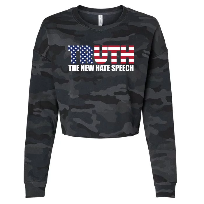 Truth New Hate Speech Pc Political Correctness Free Speech Cool Gift Cropped Pullover Crew