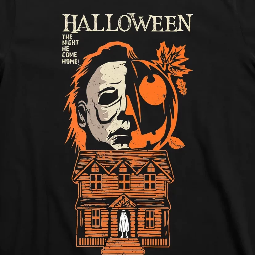 The Night He Came Home Lazy Halloween Costume Horror Movie T-Shirt