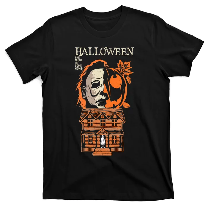 The Night He Came Home Lazy Halloween Costume Horror Movie T-Shirt