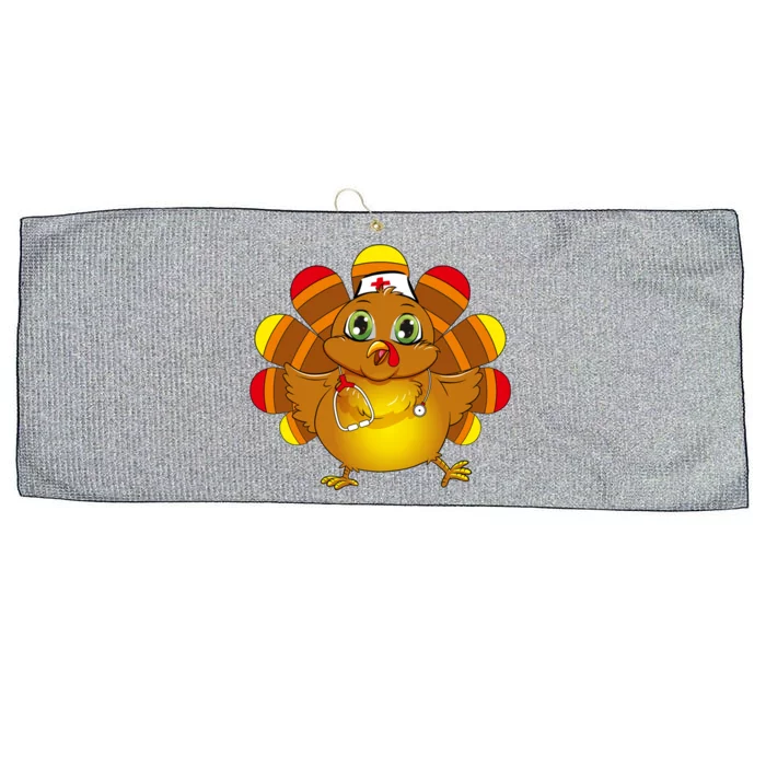 Turkey Nurse Holiday Nursing Student Retired Nurse Nurses Gift Large Microfiber Waffle Golf Towel