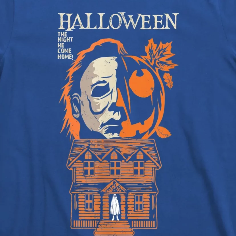 The Night He Came Home Lazy Halloween Costume Horror Movie T-Shirt