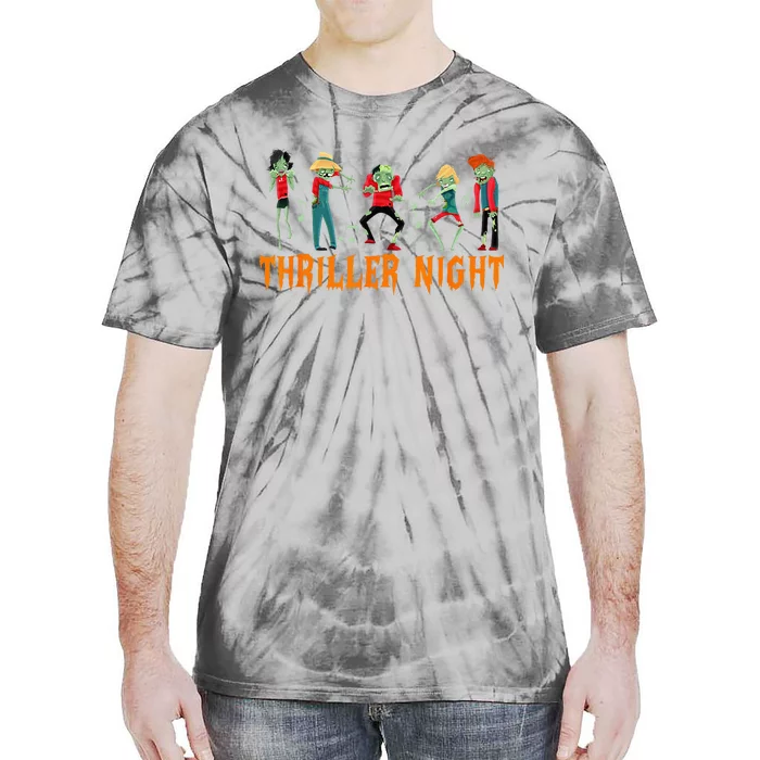 Thriller Night Halloween Dancing Zombie Tie-Dye T-Shirt