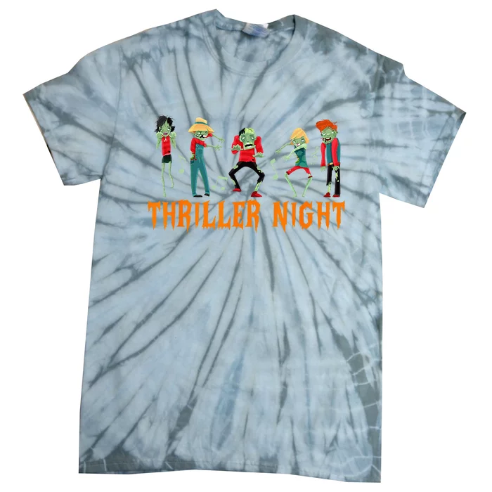 Thriller Night Halloween Dancing Zombie Tie-Dye T-Shirt