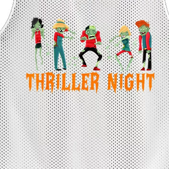 Thriller Night Halloween Dancing Zombie Mesh Reversible Basketball Jersey Tank