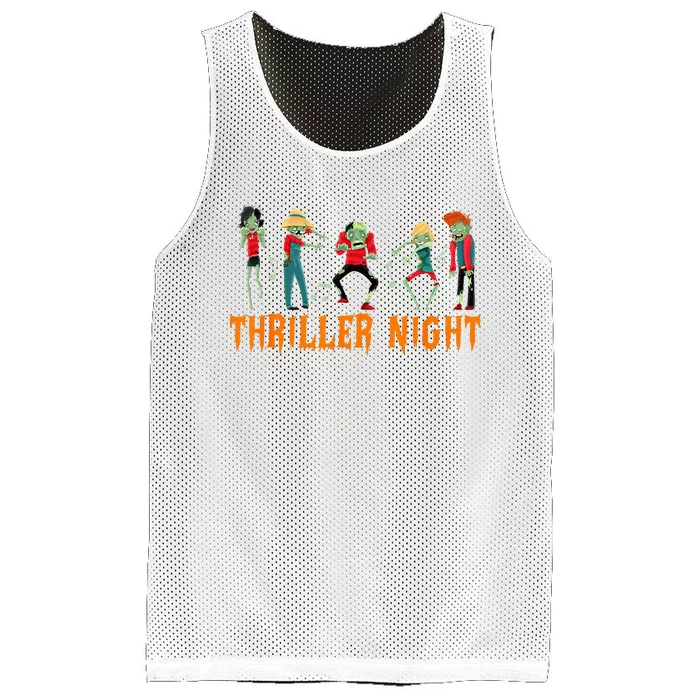 Thriller Night Halloween Dancing Zombie Mesh Reversible Basketball Jersey Tank