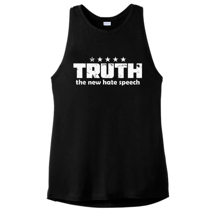 Truth New Hate Speech Pc Political Correctness Ladies Tri-Blend Wicking Tank