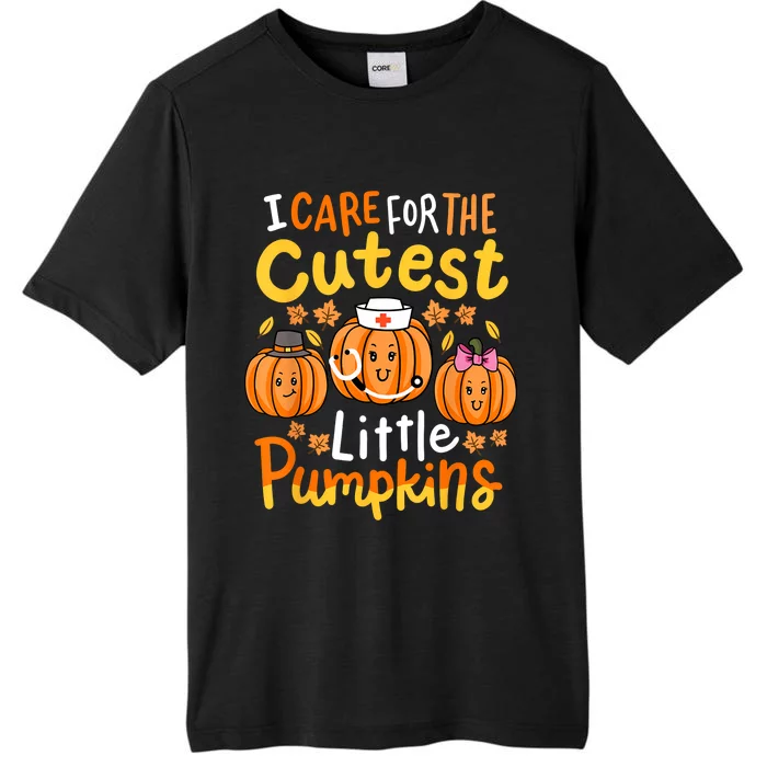 Thanksgiving Nurse I Care For The Cutest Little Pumpkins ChromaSoft Performance T-Shirt