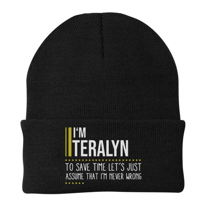 Terrand Name Im Terrand Im Never Wrong Knit Cap Winter Beanie