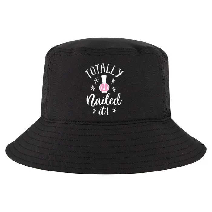 Totally Nailed It Manicure Nail Polish Humor Cool Comfort Performance Bucket Hat