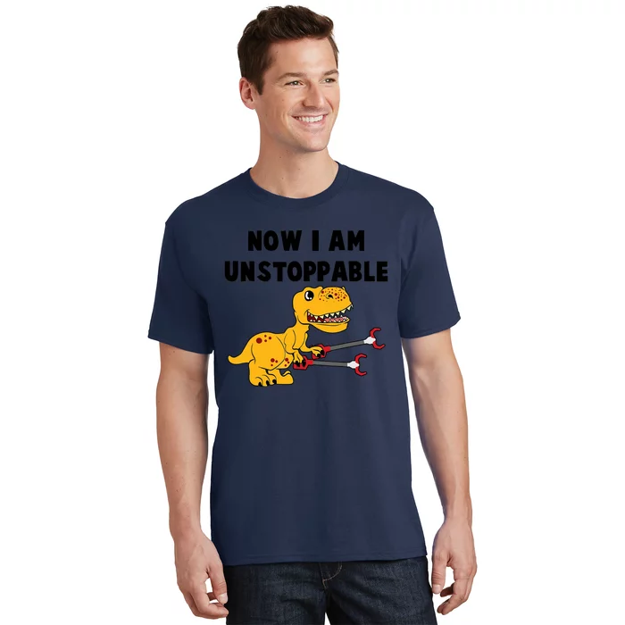 Toddlers Now I Am Unstoppable Funny Dinosaur T-Shirt