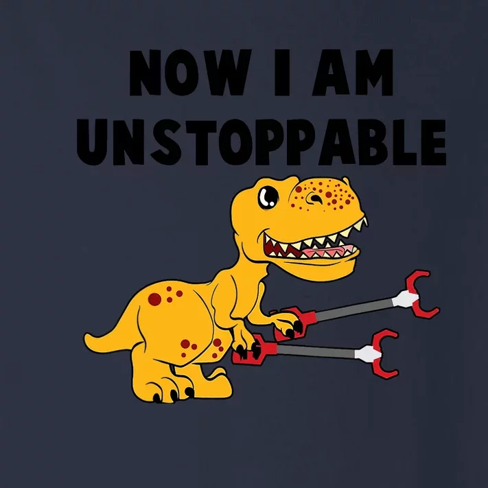 Toddlers Now I Am Unstoppable Funny Dinosaur Toddler Long Sleeve Shirt