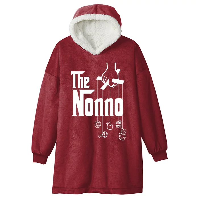 The Nonno Italian Grandfather Birthday Italy Grandpa Hooded Wearable Blanket