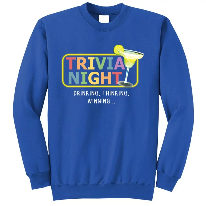 Trivia Night Ing Thinking Winning Quiz Game Cool Gift Sweatshirt