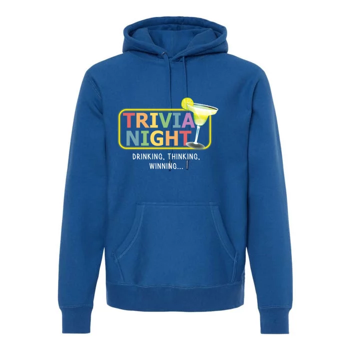 Trivia Night Ing Thinking Winning Quiz Game Cool Gift Premium Hoodie