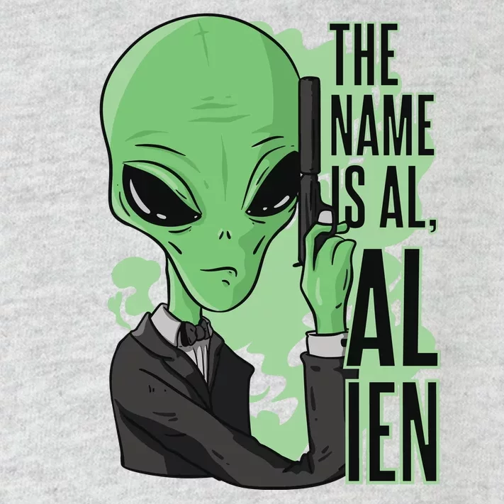 The Name Is Alien Funny Spy Cartoon Toddler Long Sleeve Shirt