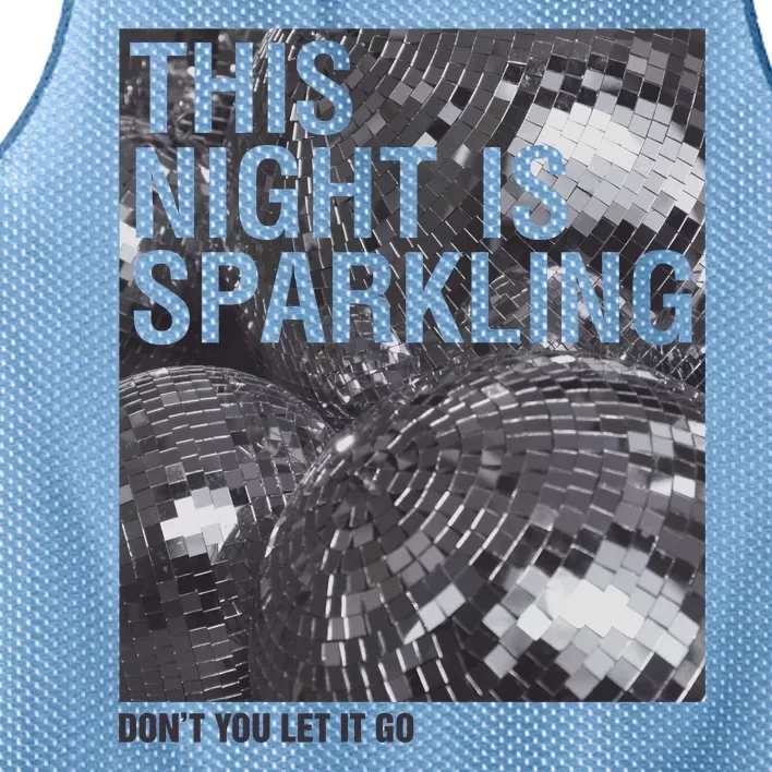 This Night Is Sparkling Enchanted Disco Ball Mesh Reversible Basketball Jersey Tank