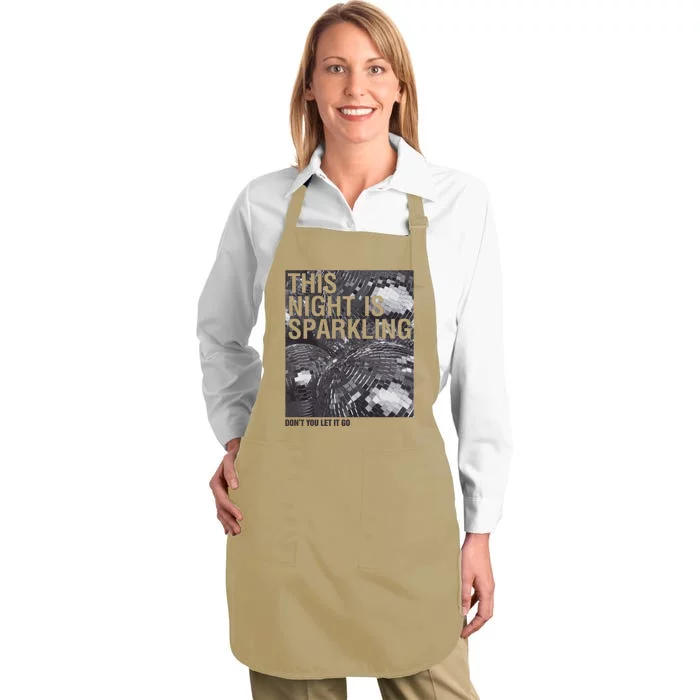 This Night Is Sparkling Enchanted Disco Ball Full-Length Apron With Pocket