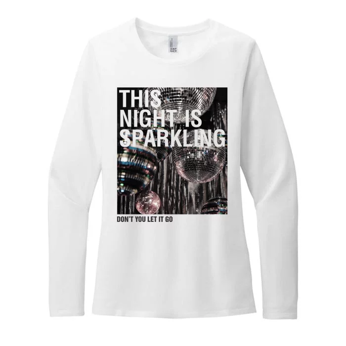 This Night Is Sparkling Disco Ball Retro Womens CVC Long Sleeve Shirt