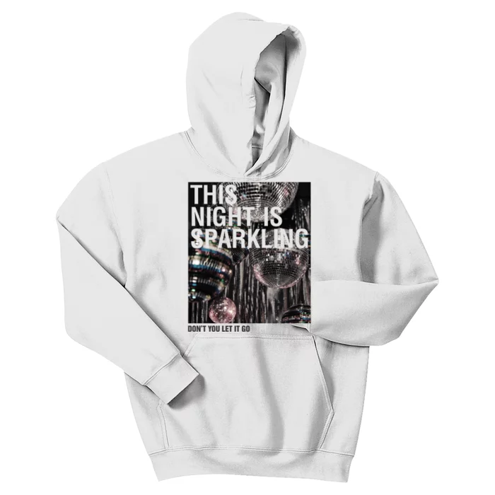 This Night Is Sparkling Disco Ball Retro Kids Hoodie