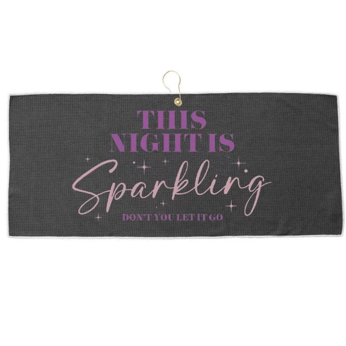 This Night Is Sparkling Large Microfiber Waffle Golf Towel