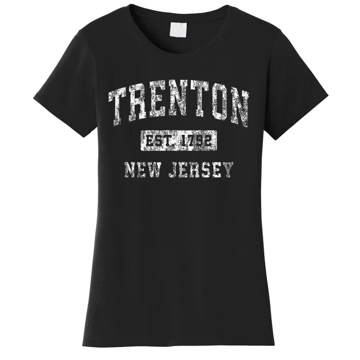 Trenton New Jersey Nj Vintage Established Sports Women's T-Shirt