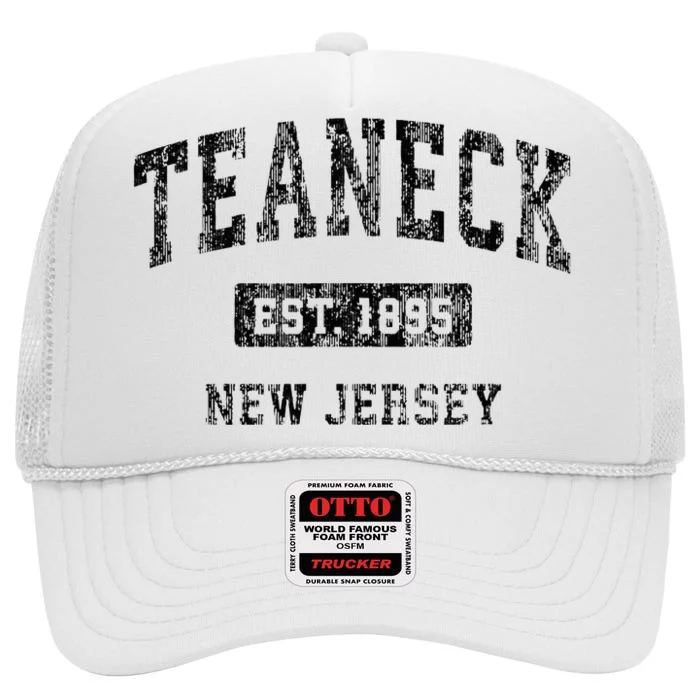 Teaneck New Jersey Nj Vintage Sports High Crown Mesh Trucker Hat