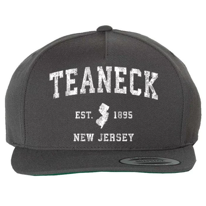 Teaneck New Jersey Nj Vintage Athletic Sports Wool Snapback Cap