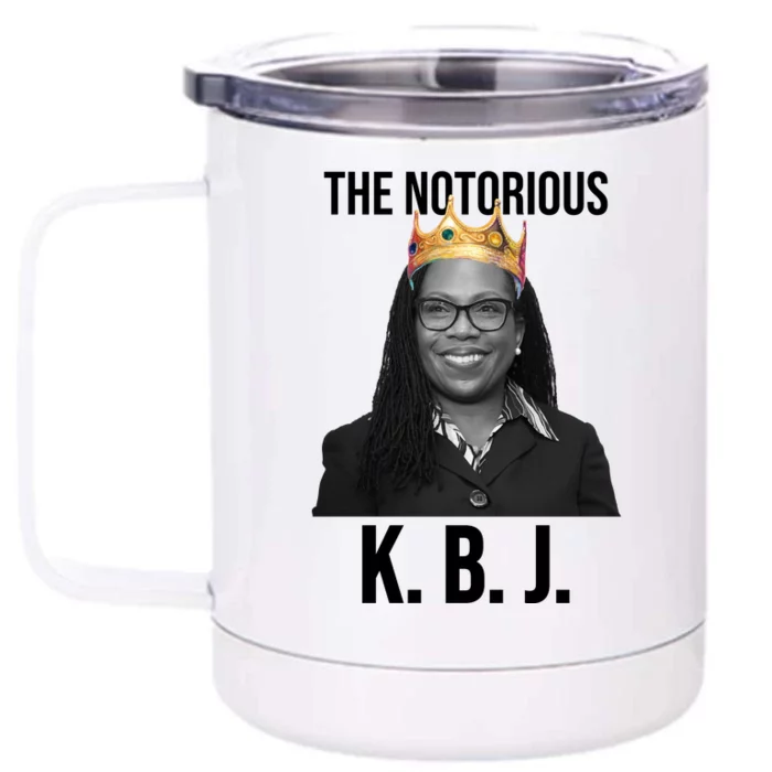 The Notorious KBJ Ketanji Brown Jackson Supremes Court Justice Front & Back 12oz Stainless Steel Tumbler Cup