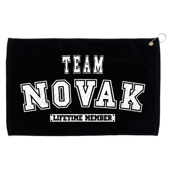 Team Novak Lifetime Member Family Last Name Grommeted Golf Towel