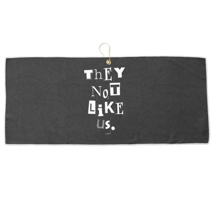 They Not Like Us Large Microfiber Waffle Golf Towel