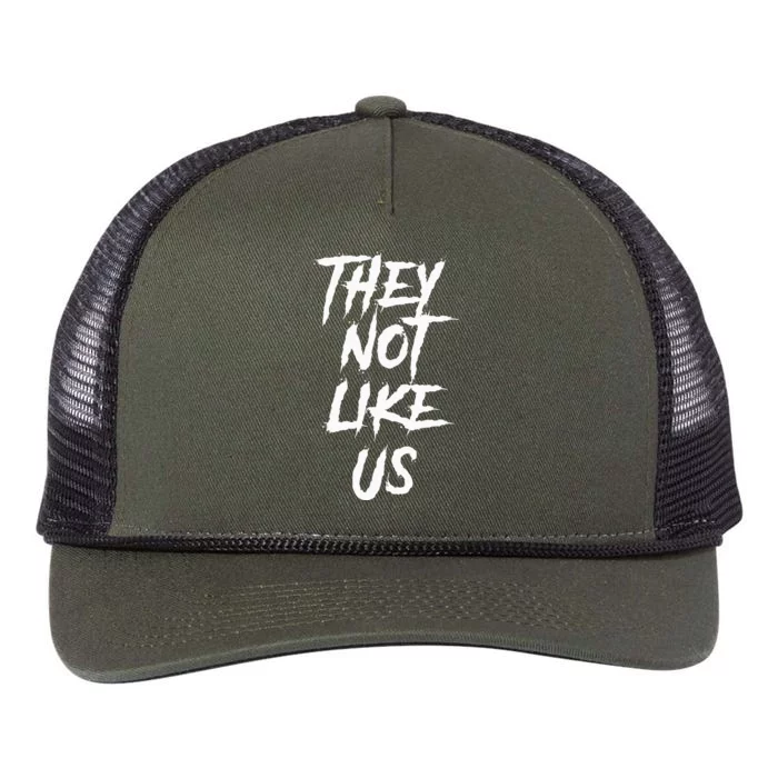 They Not Like Us Retro Rope Trucker Hat Cap