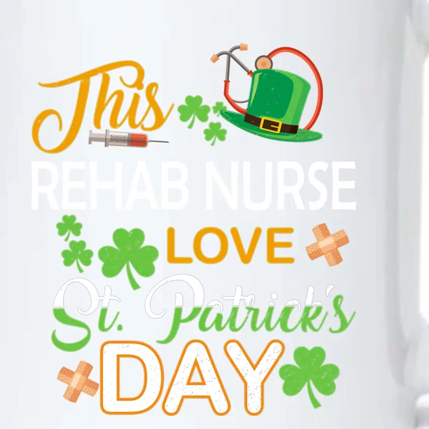 This Nurse Love St Patrick's Day Rehab Nurse One Lucky Nurse Gift Black Color Changing Mug