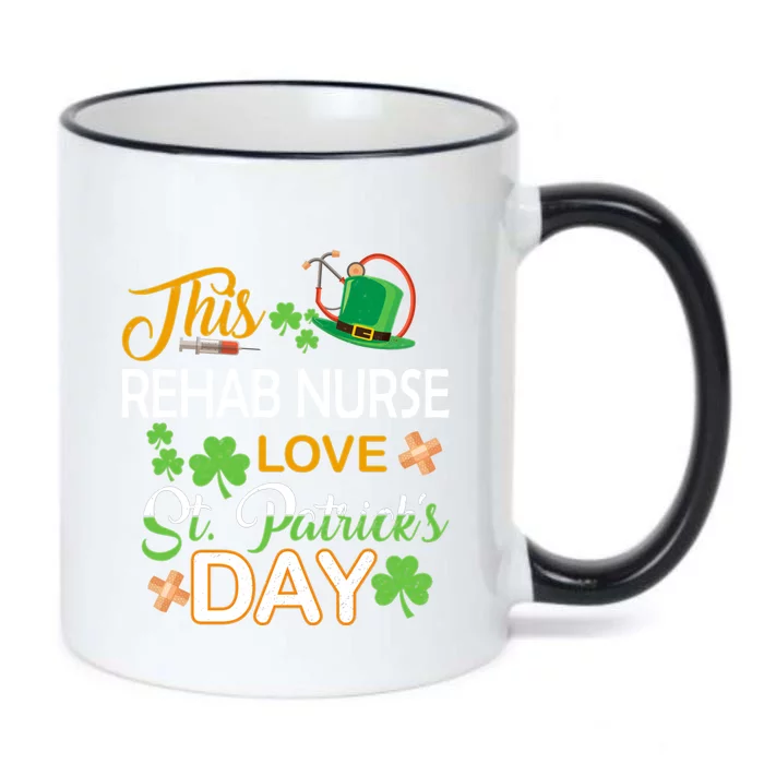 This Nurse Love St Patrick's Day Rehab Nurse One Lucky Nurse Gift Black Color Changing Mug