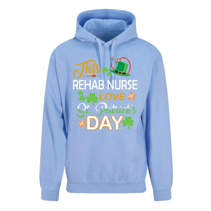 This Nurse Love St Patrick's Day Rehab Nurse One Lucky Nurse Gift Unisex Surf Hoodie