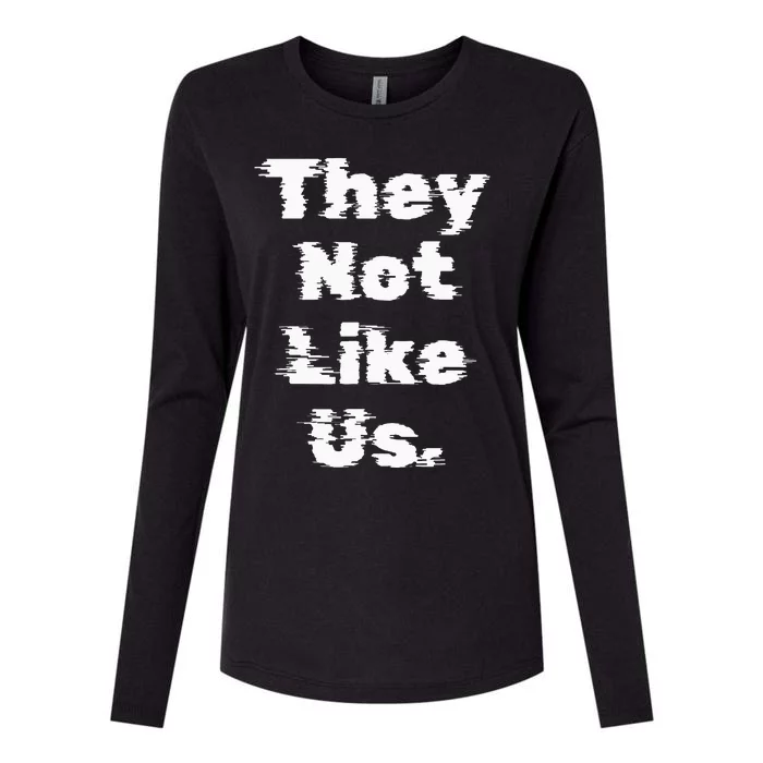 They Not Like Us Womens Cotton Relaxed Long Sleeve T-Shirt