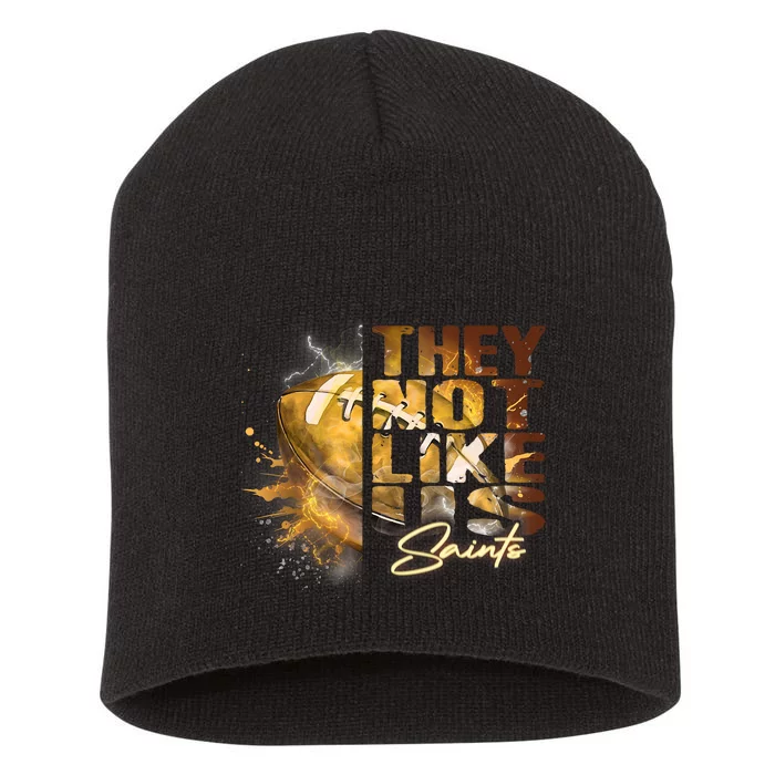 They Not Like Us Saints Short Acrylic Beanie