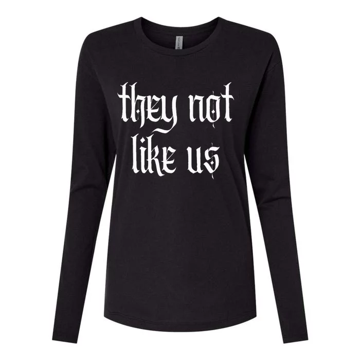 They Not Like Us Womens Cotton Relaxed Long Sleeve T-Shirt