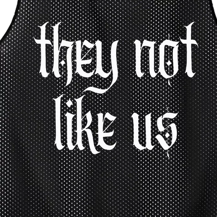 They Not Like Us Mesh Reversible Basketball Jersey Tank