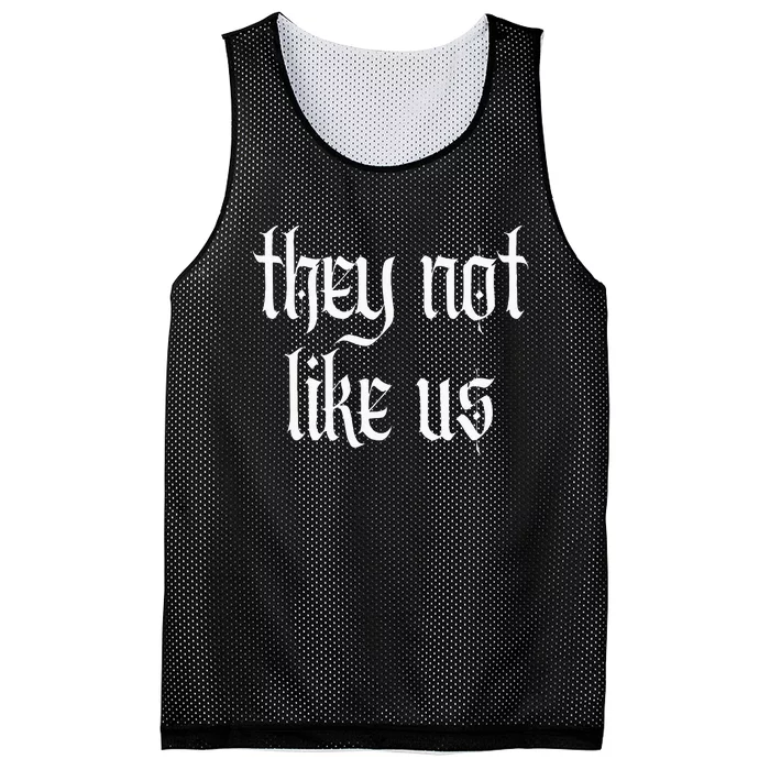 They Not Like Us Mesh Reversible Basketball Jersey Tank