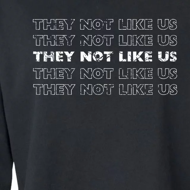 They Not Like Us Cropped Pullover Crew