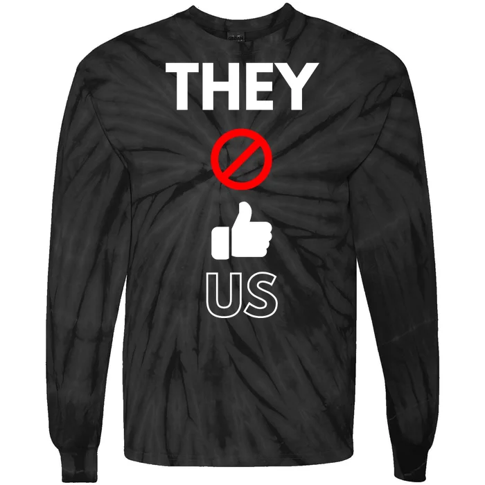 They Not Like Us Tie-Dye Long Sleeve Shirt