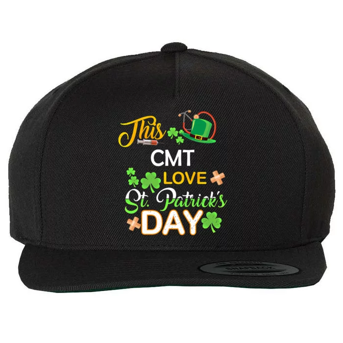 This Nurse Love St Patrick's Day Cmt One Lucky Nurse Gift Wool Snapback Cap