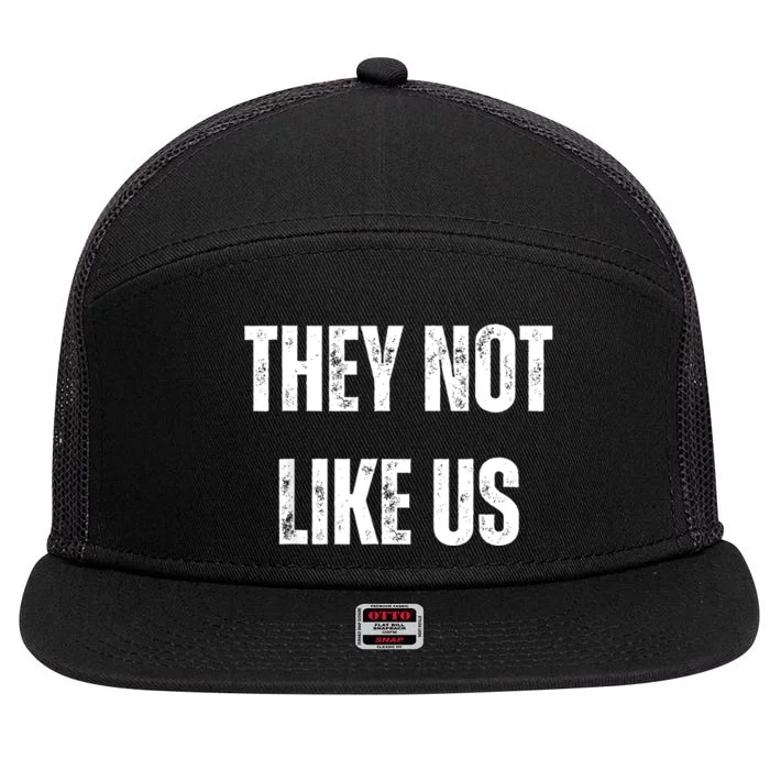 They Not Like Us Ov Hoe Ov Ho 7 Panel Mesh Trucker Snapback Hat